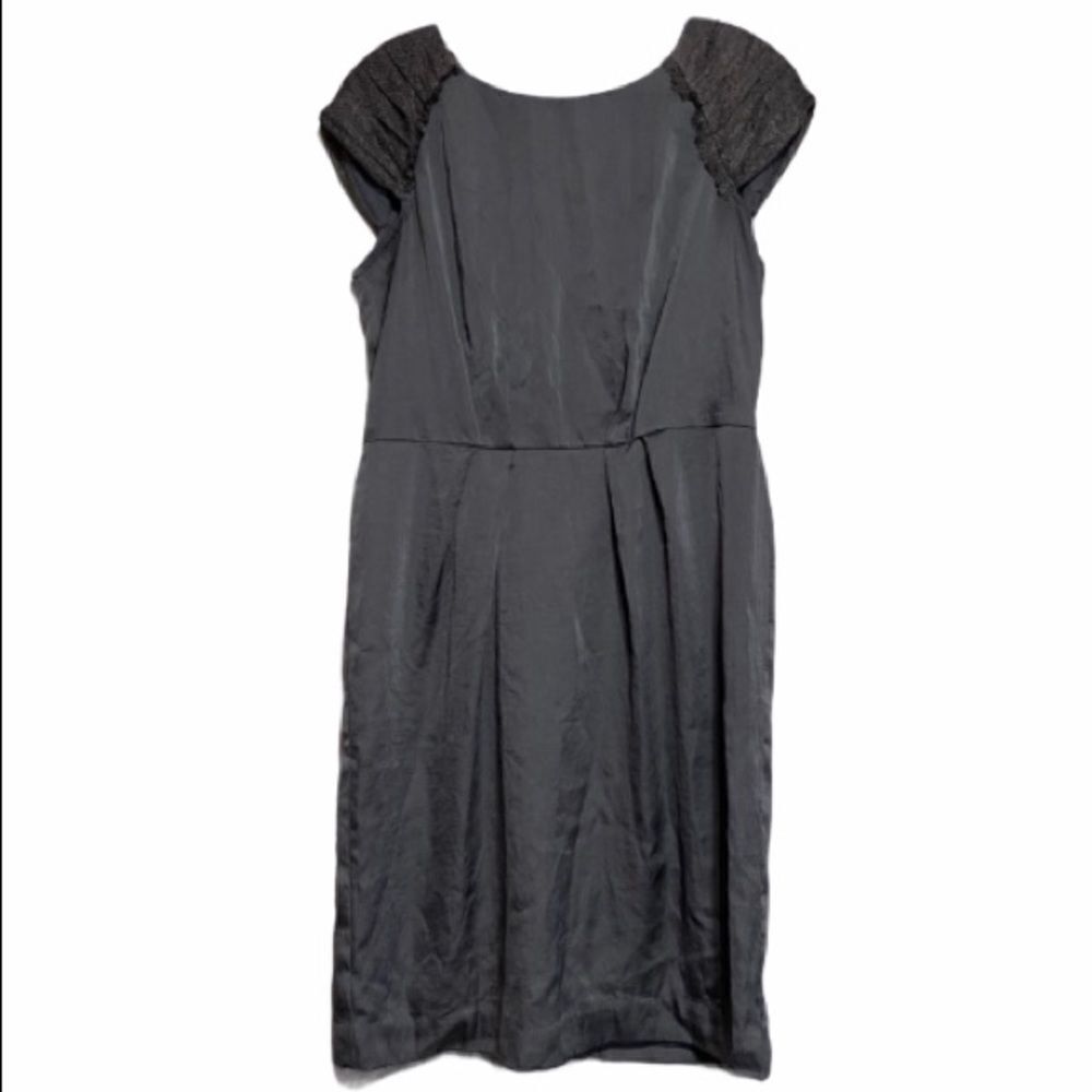 Loft Gray Lace Sleeveless Dress‎
